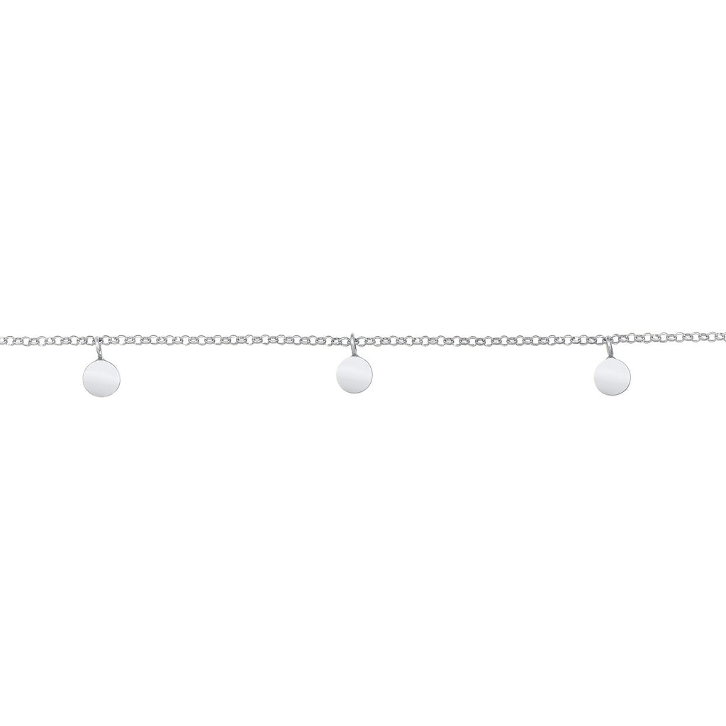 Silber - Elli | Choker Plättchen | 925er Sterling Silber