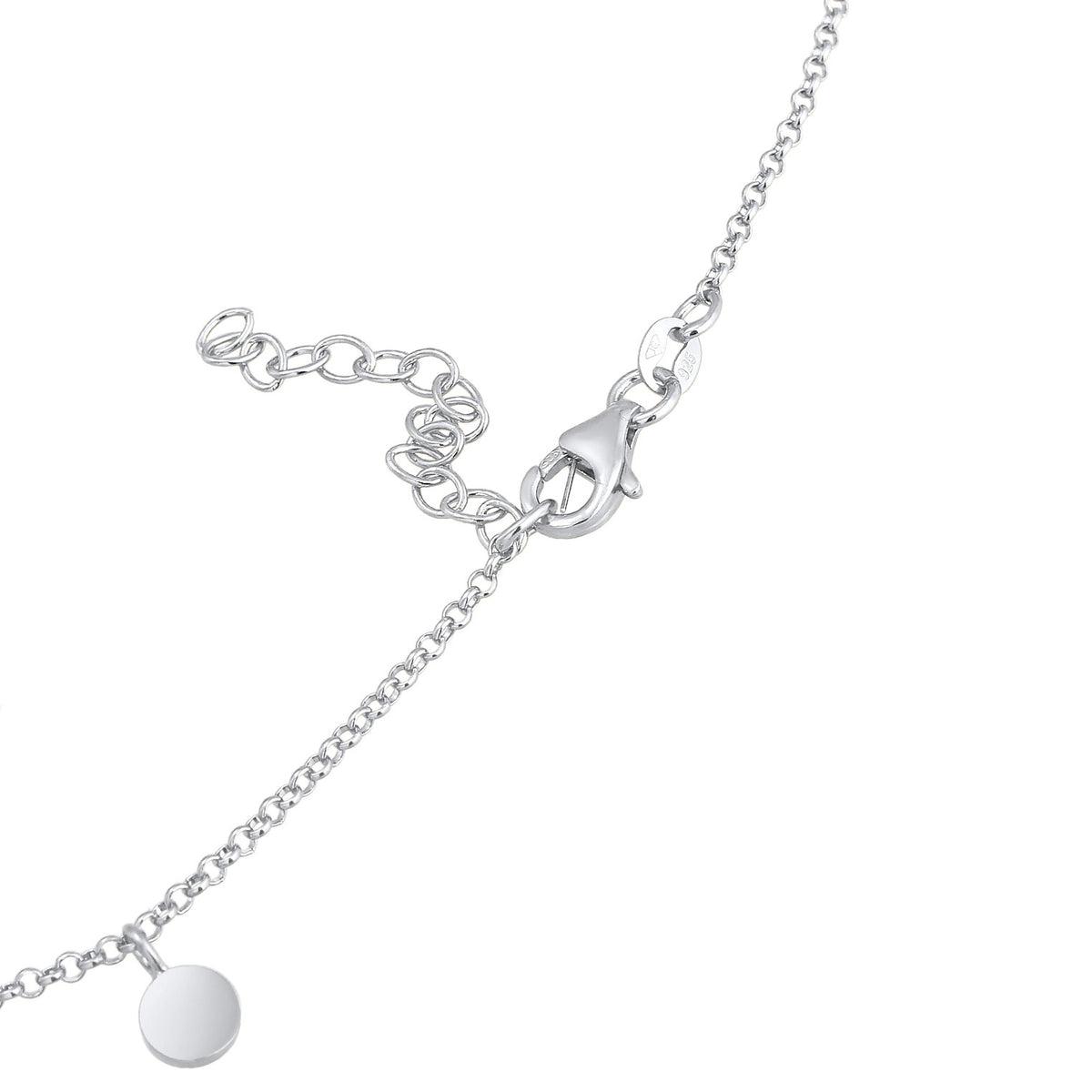 Silber - Elli | Choker Plättchen | 925er Sterling Silber