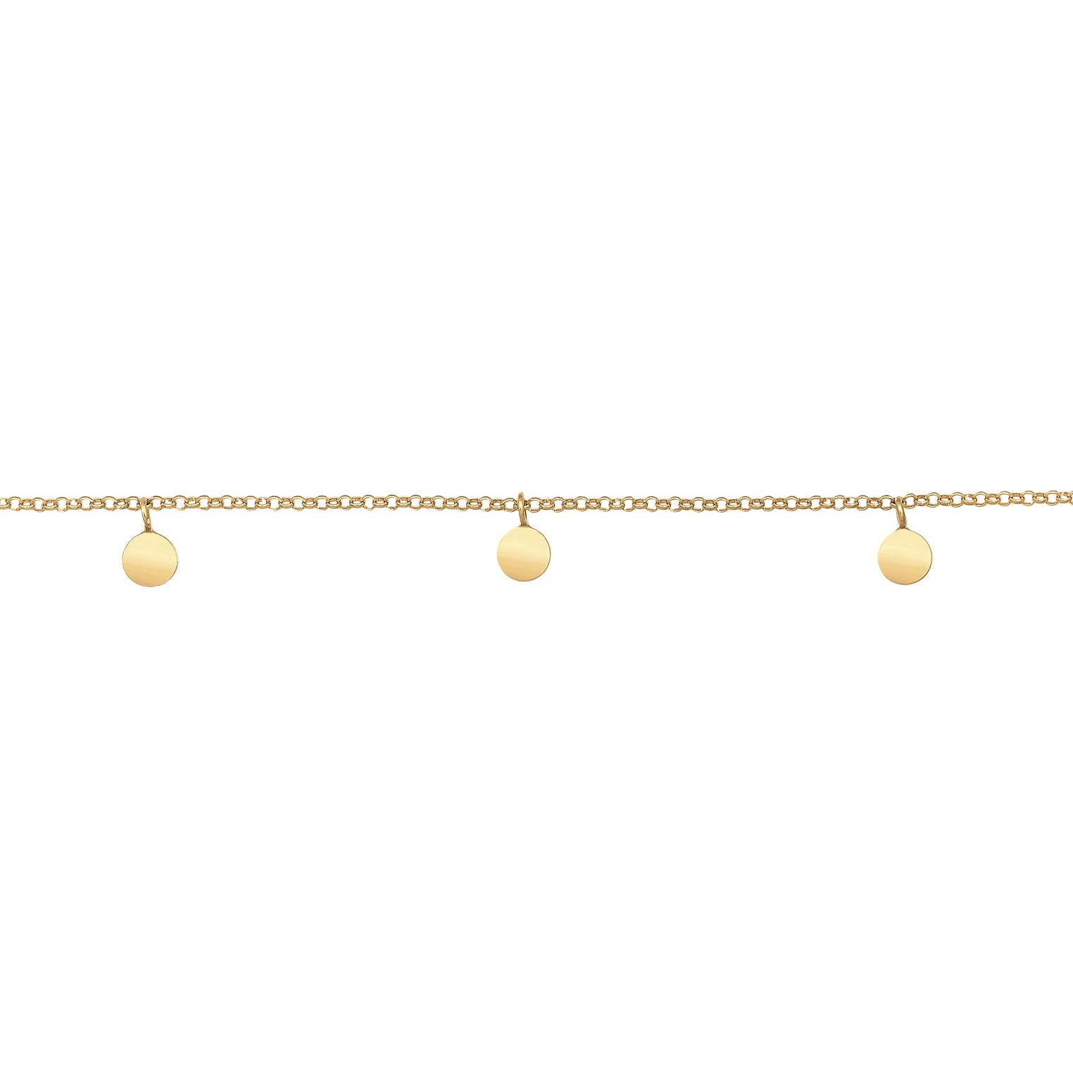 Gold - Elli | Choker Plättchen | 925er Sterling Silber vergoldet