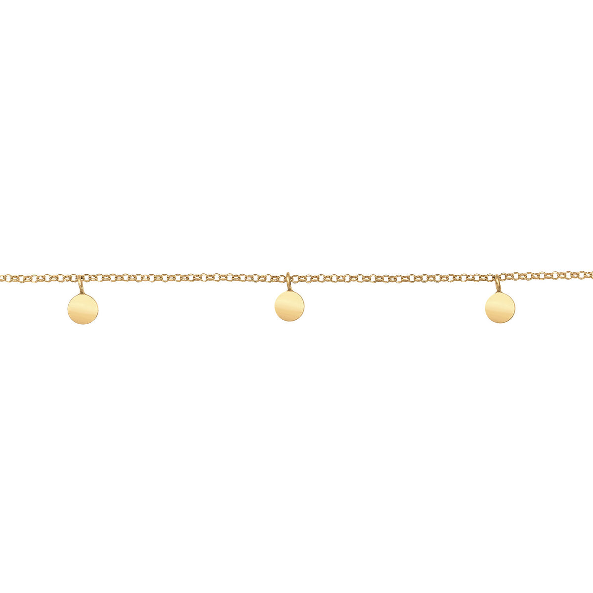 Gold - Elli | Choker Plättchen | 925er Sterling Silber vergoldet