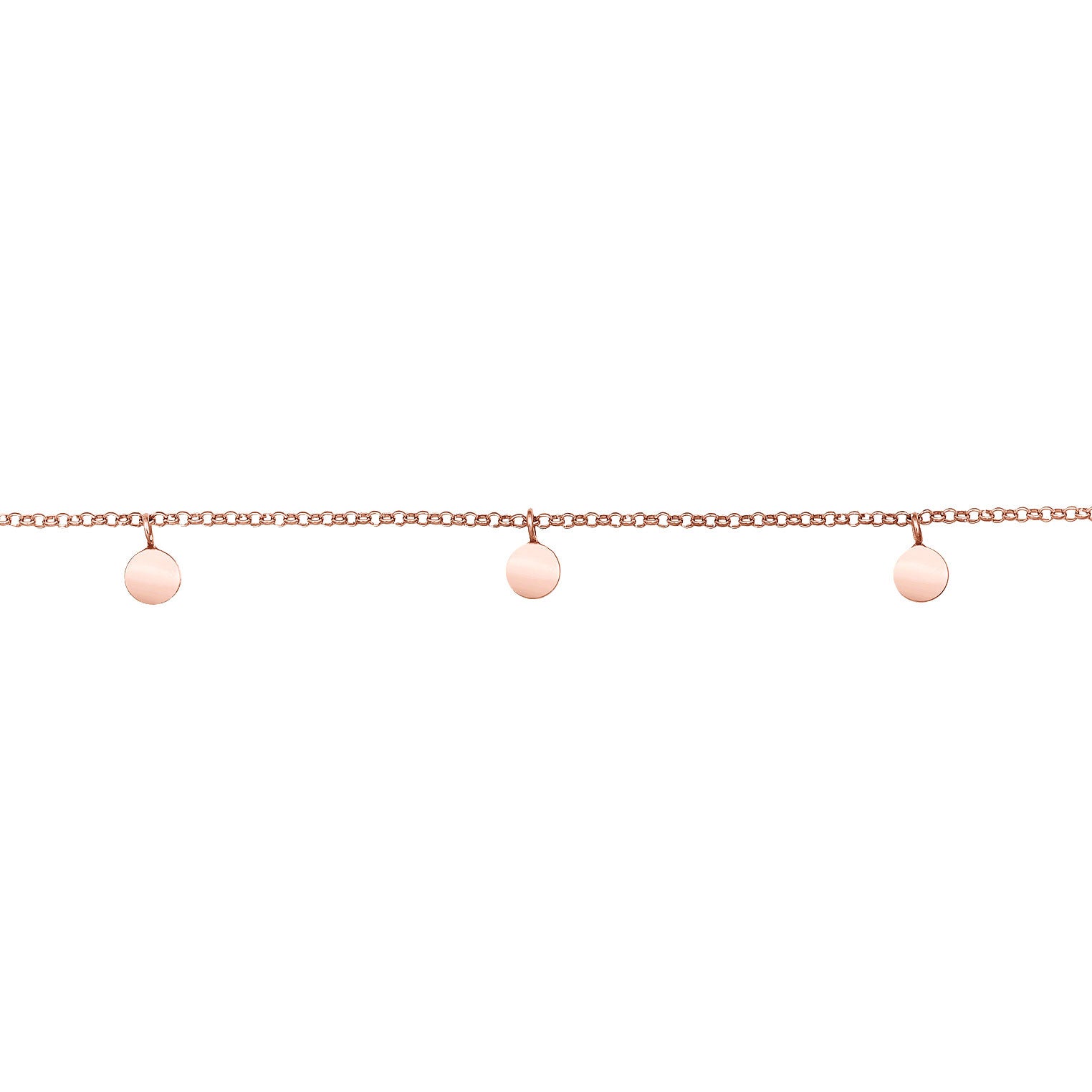 Roségold - Elli | Choker Plättchen | 925er Sterling Silber