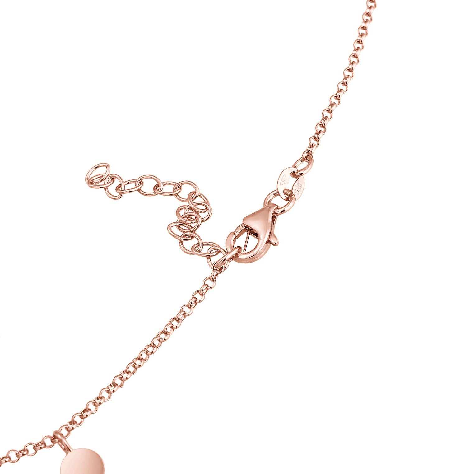 Roségold - Elli | Choker Plättchen | 925er Sterling Silber