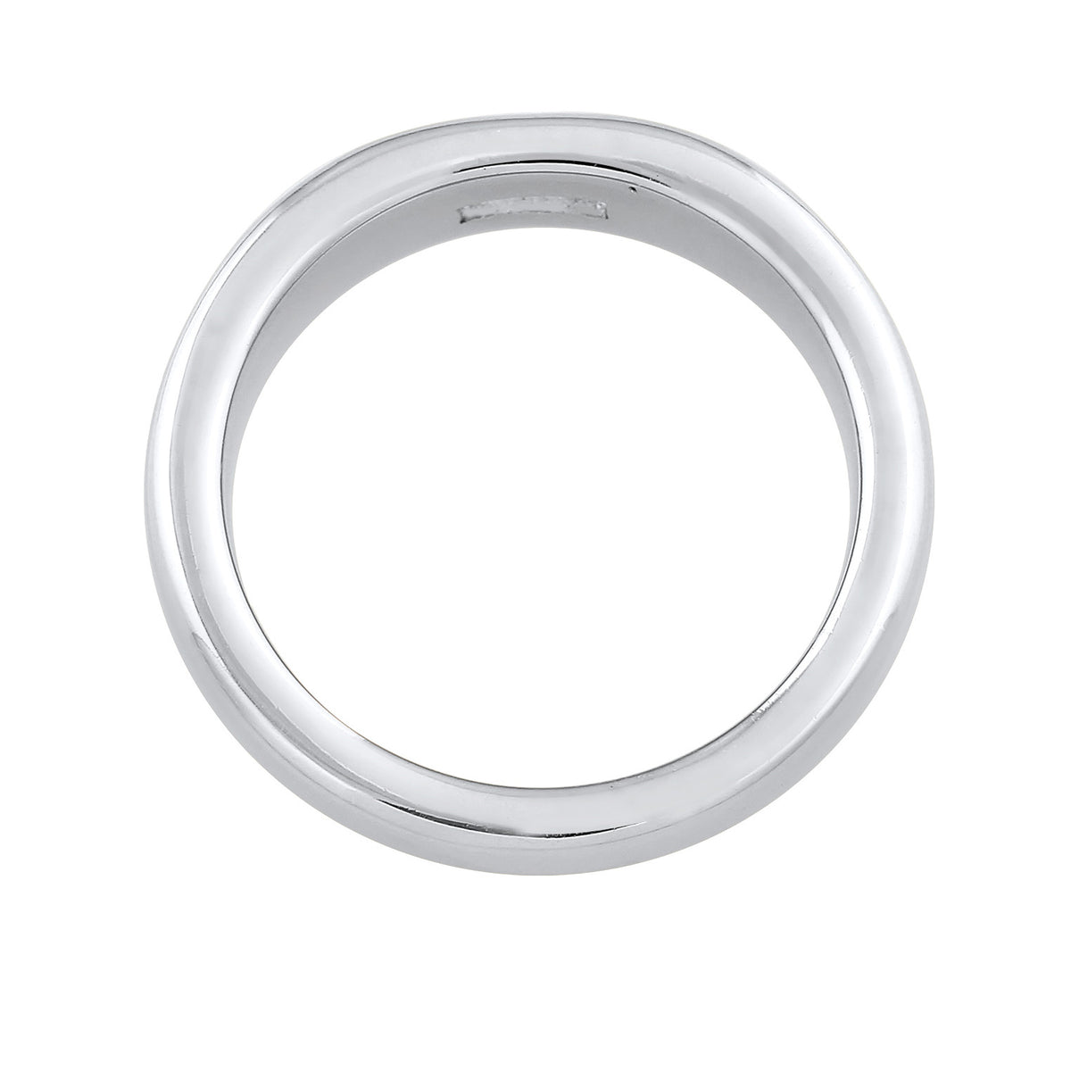 Silber - Elli PREMIUM | Bandring Elegant | Topas (weiß) | 925er Sterling Silber