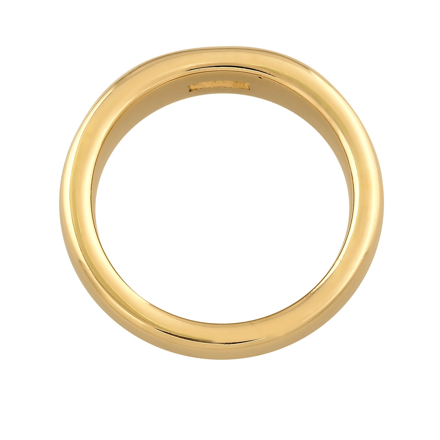 Gold - Elli PREMIUM | Bandring Elegant | Topas (weiß) | 925er Sterling Silber