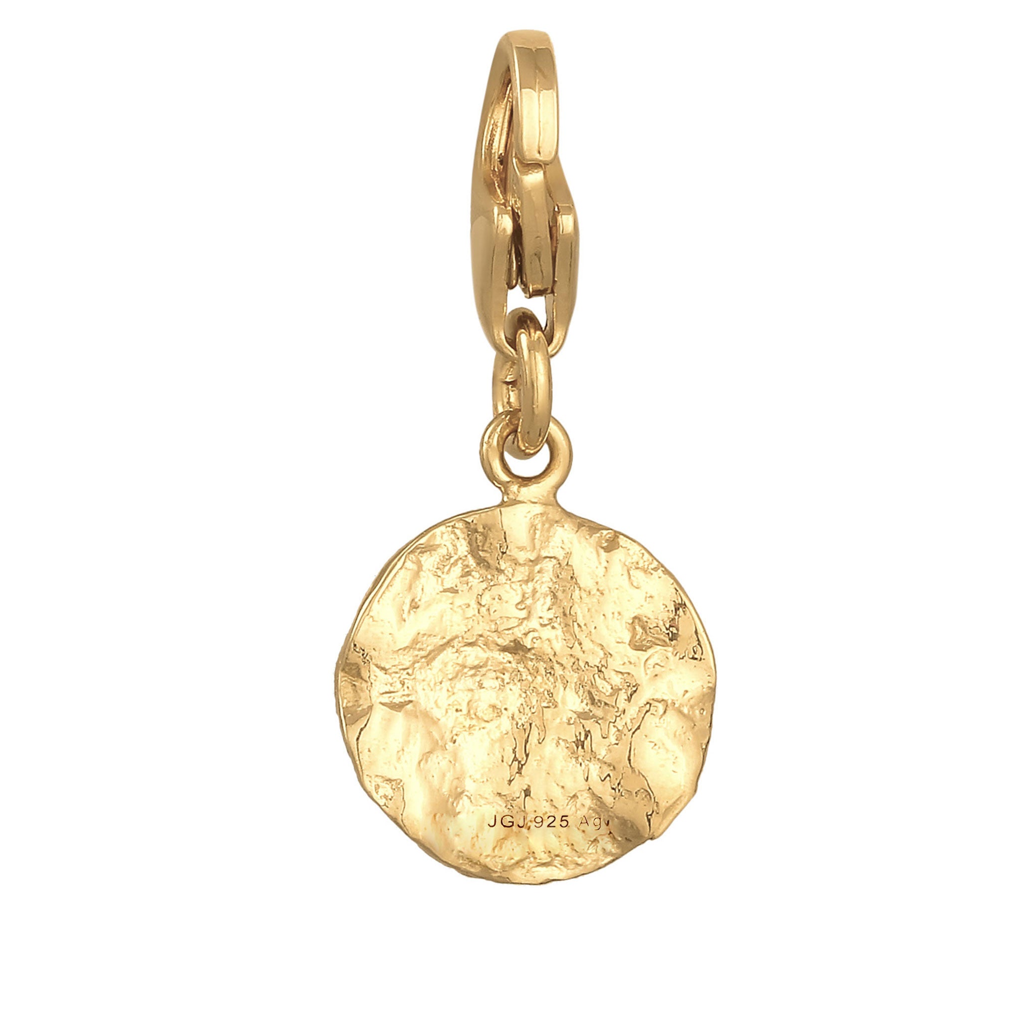 Gold - Nenalina | Anhänger Plättchen Organic | 925er Sterling Silber Vergoldet