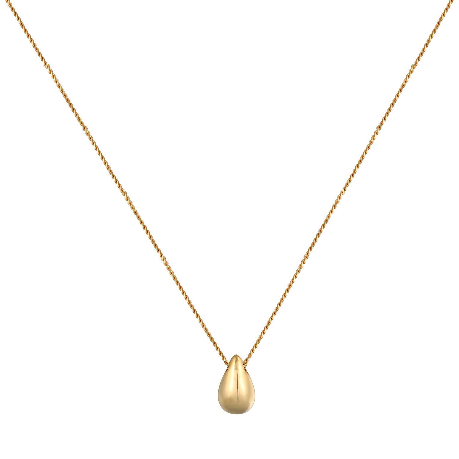 Gold - Elli | Halskette Tropfen | 925er Sterling Silber