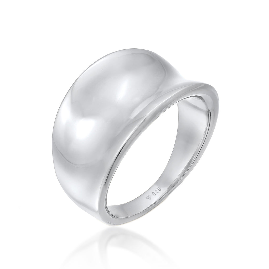 Silber - Elli | Bandring Oval | 925er Sterling Silber