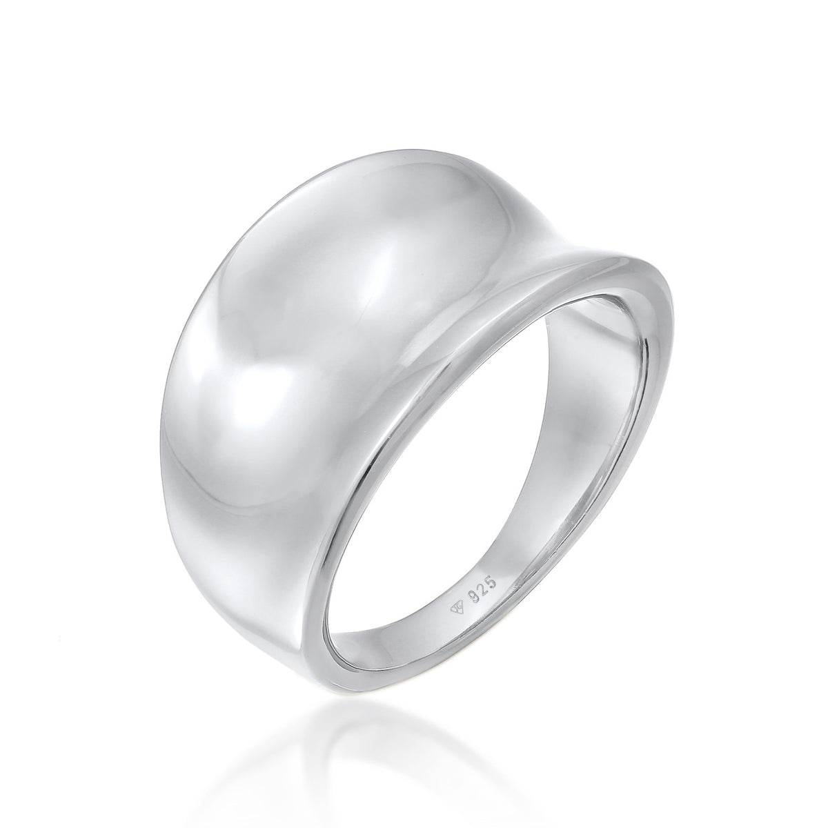 Silber - Elli | Bandring Oval | 925er Sterling Silber