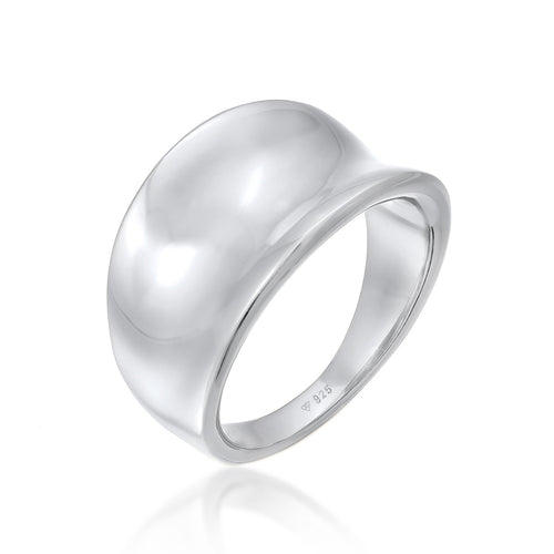 Silber - Elli | Bandring Oval | 925er Sterling Silber