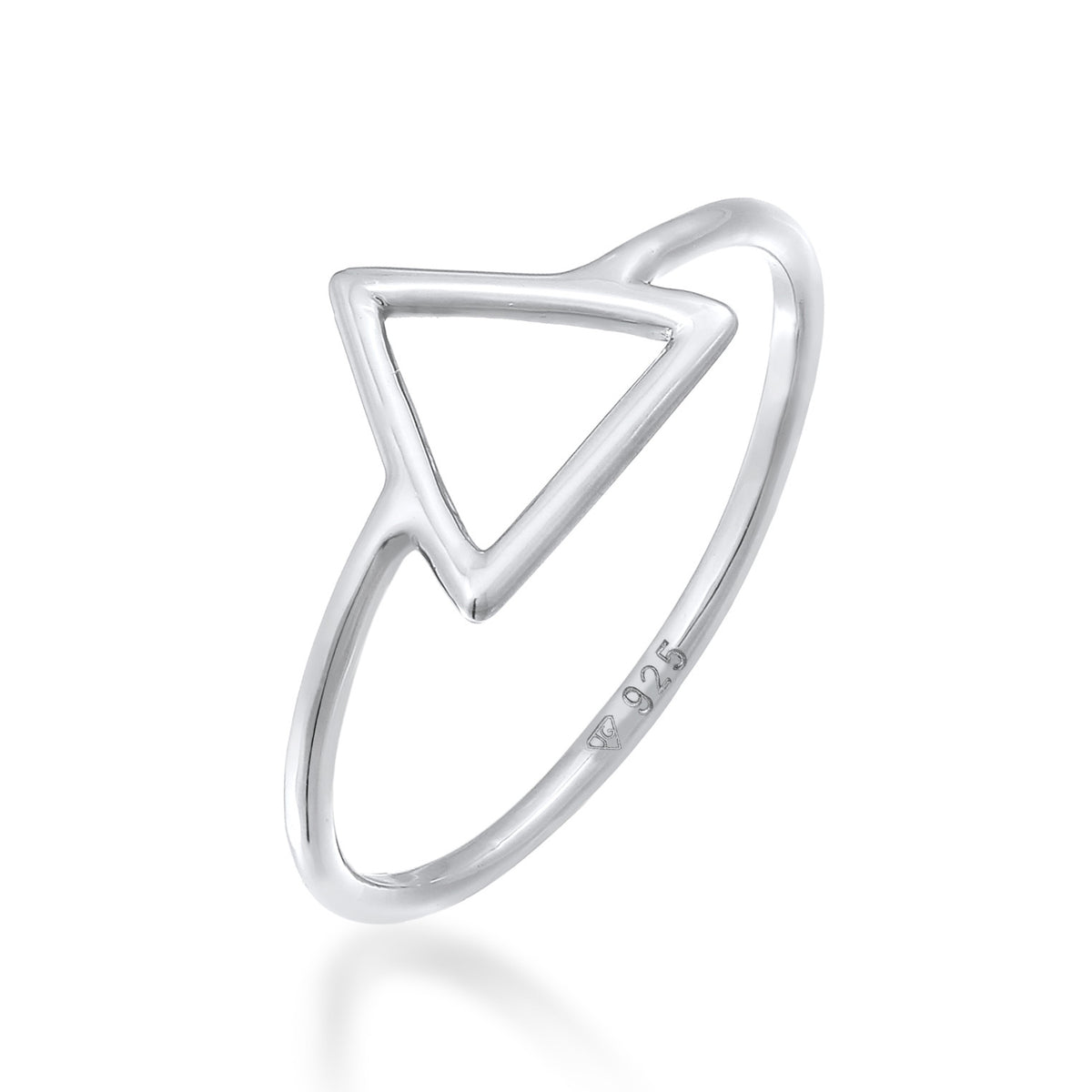 Silber - Elli | Ring Dreieck | 925er Sterling Silber