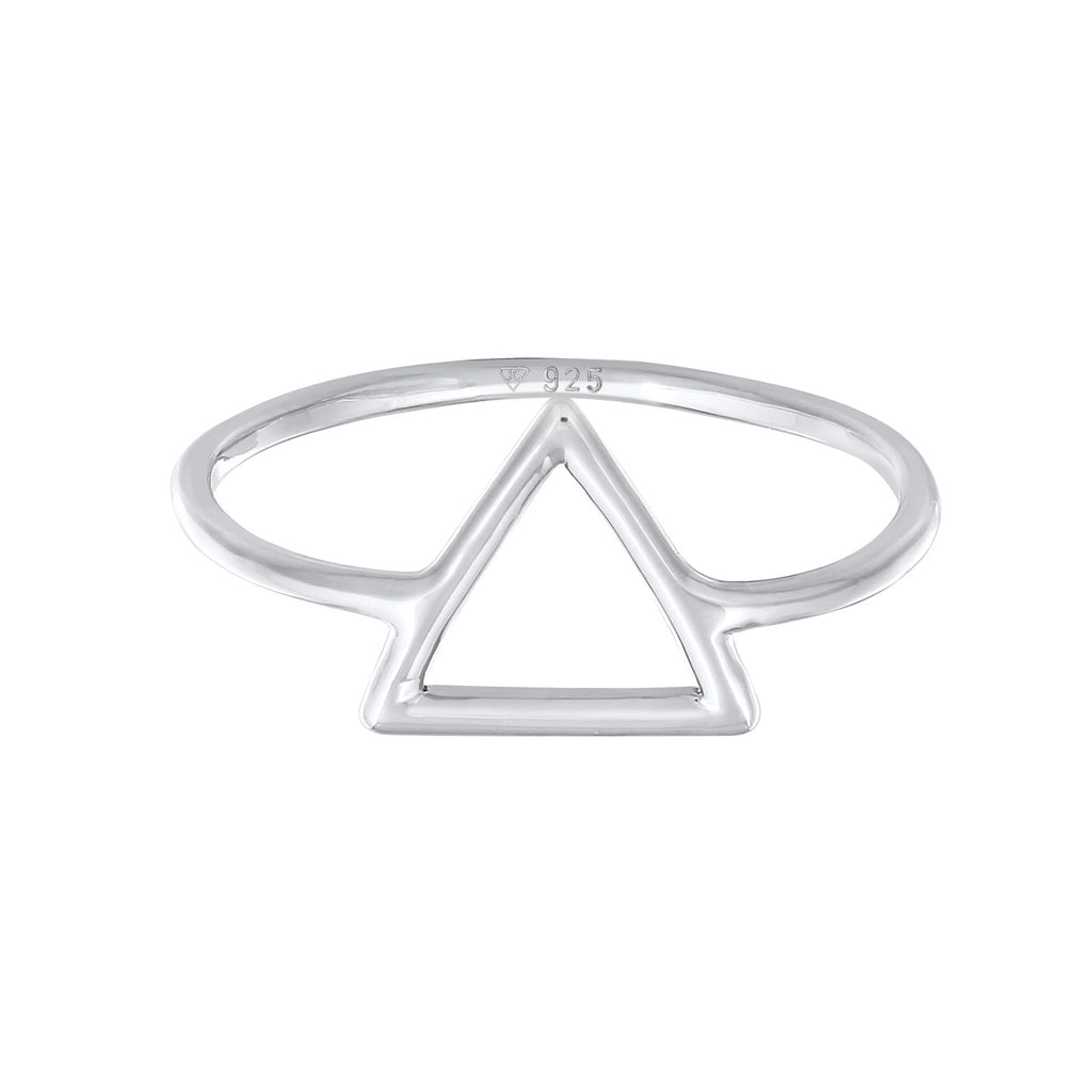 Silber - Elli | Ring Dreieck | 925er Sterling Silber