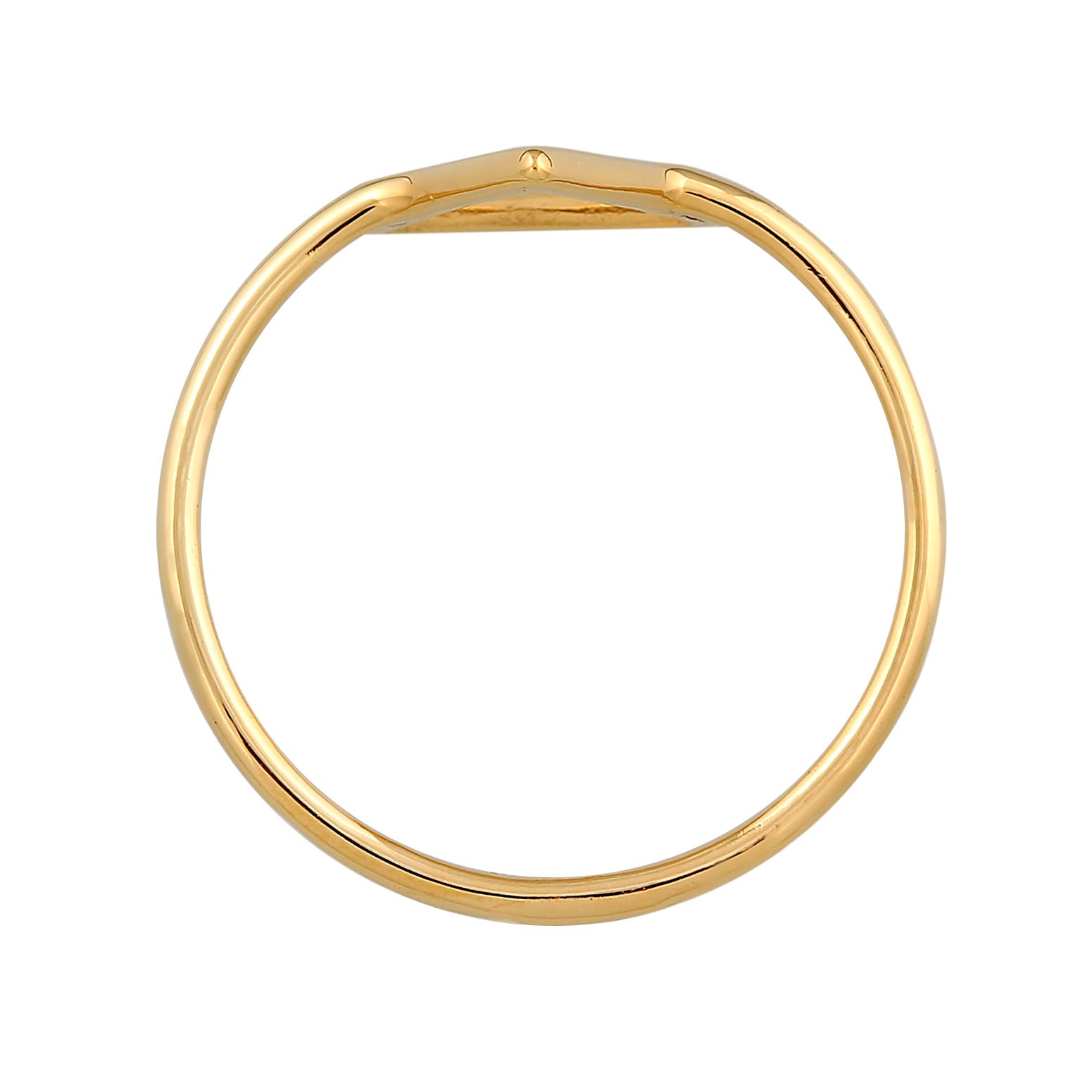 Gold - Elli | Ring Dreieck | 925er Sterling Silber