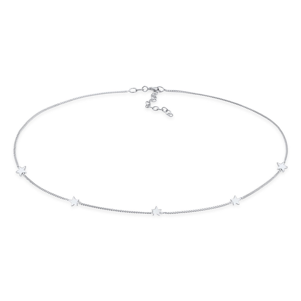 Silber - Elli | Choker Stern Astro | 925er Sterling Silber