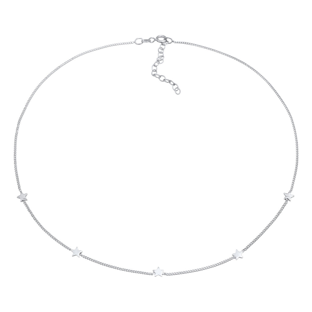 Silber - Elli | Choker Stern Astro | 925er Sterling Silber
