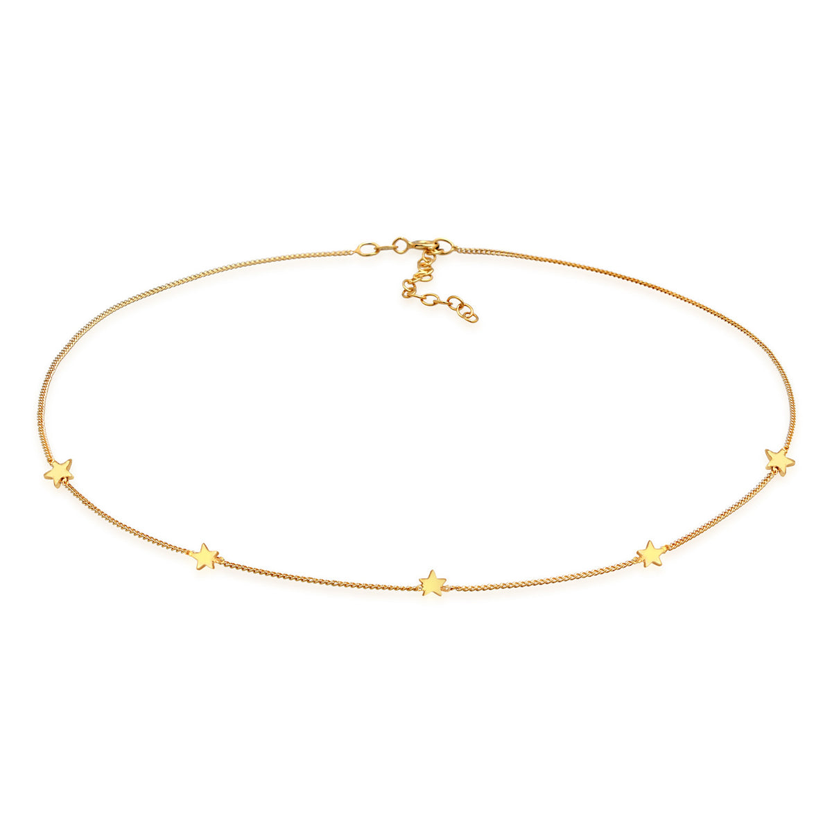 Gold - Elli | Choker Stern Astro | 925er Sterling Silber