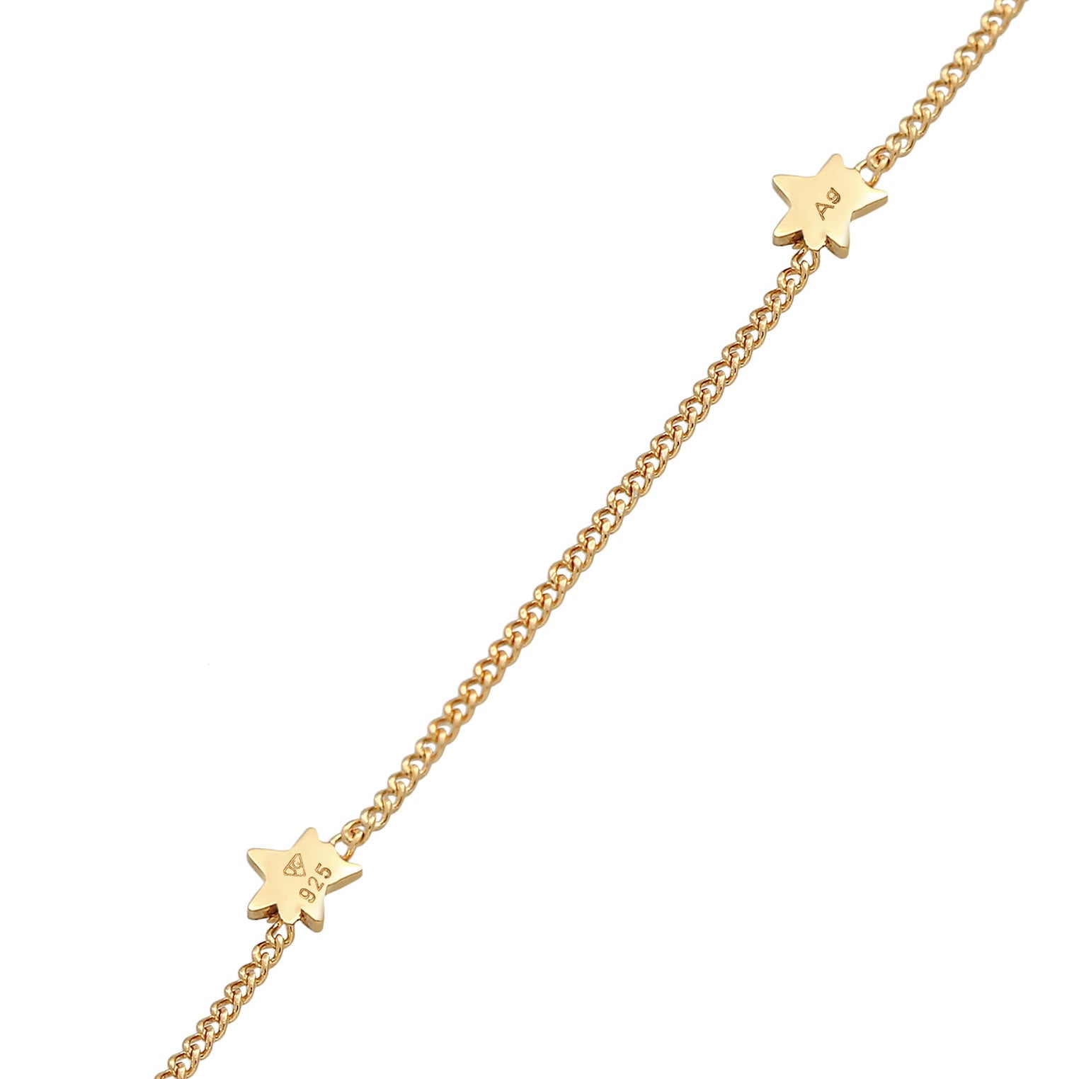 Gold - Elli | Choker Stern Astro | 925er Sterling Silber