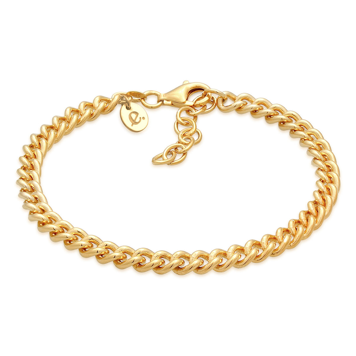 Gold - Elli PREMIUM | Armband Massiv | 925er Sterling Silber