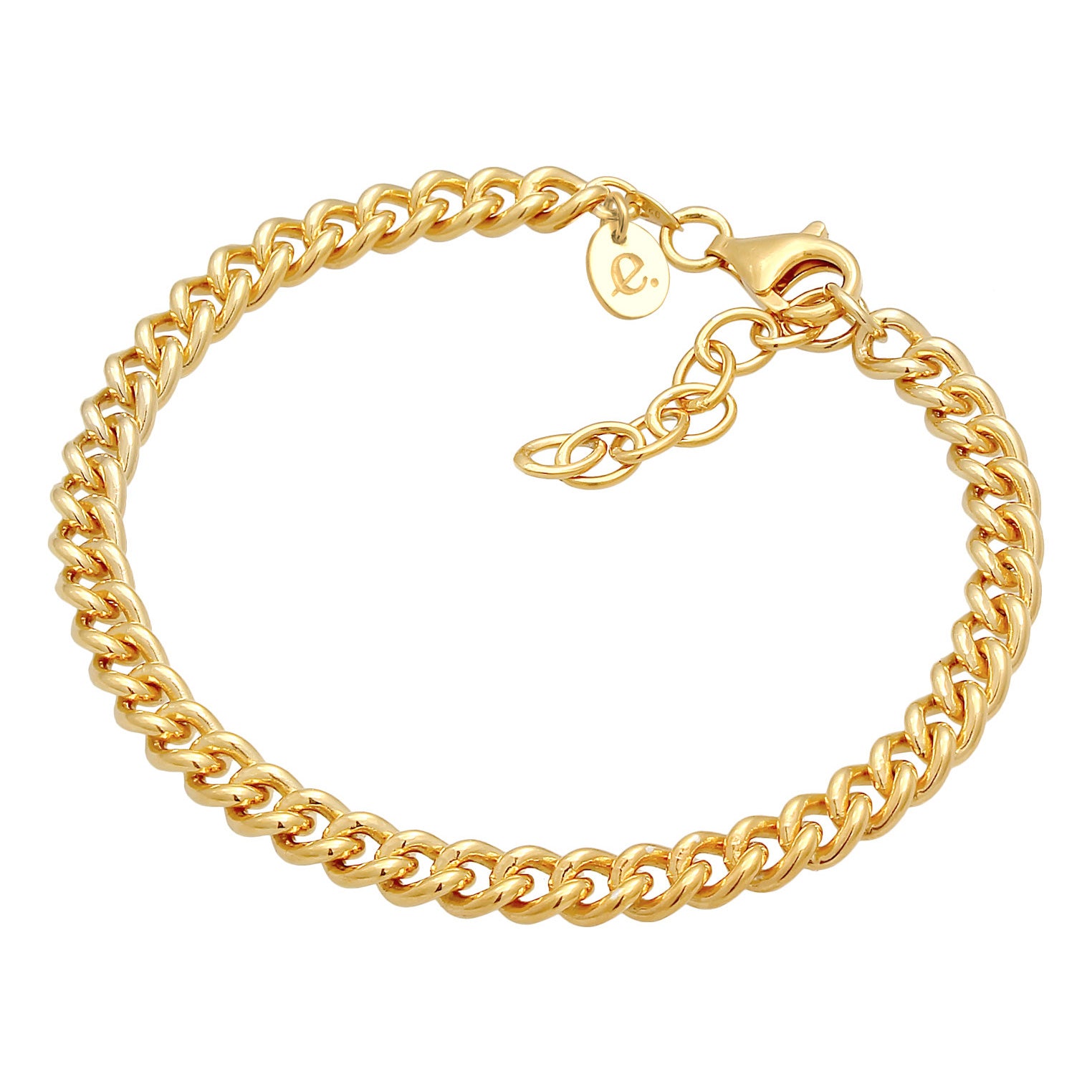 Gold - Elli PREMIUM | Armband Massiv | 925er Sterling Silber