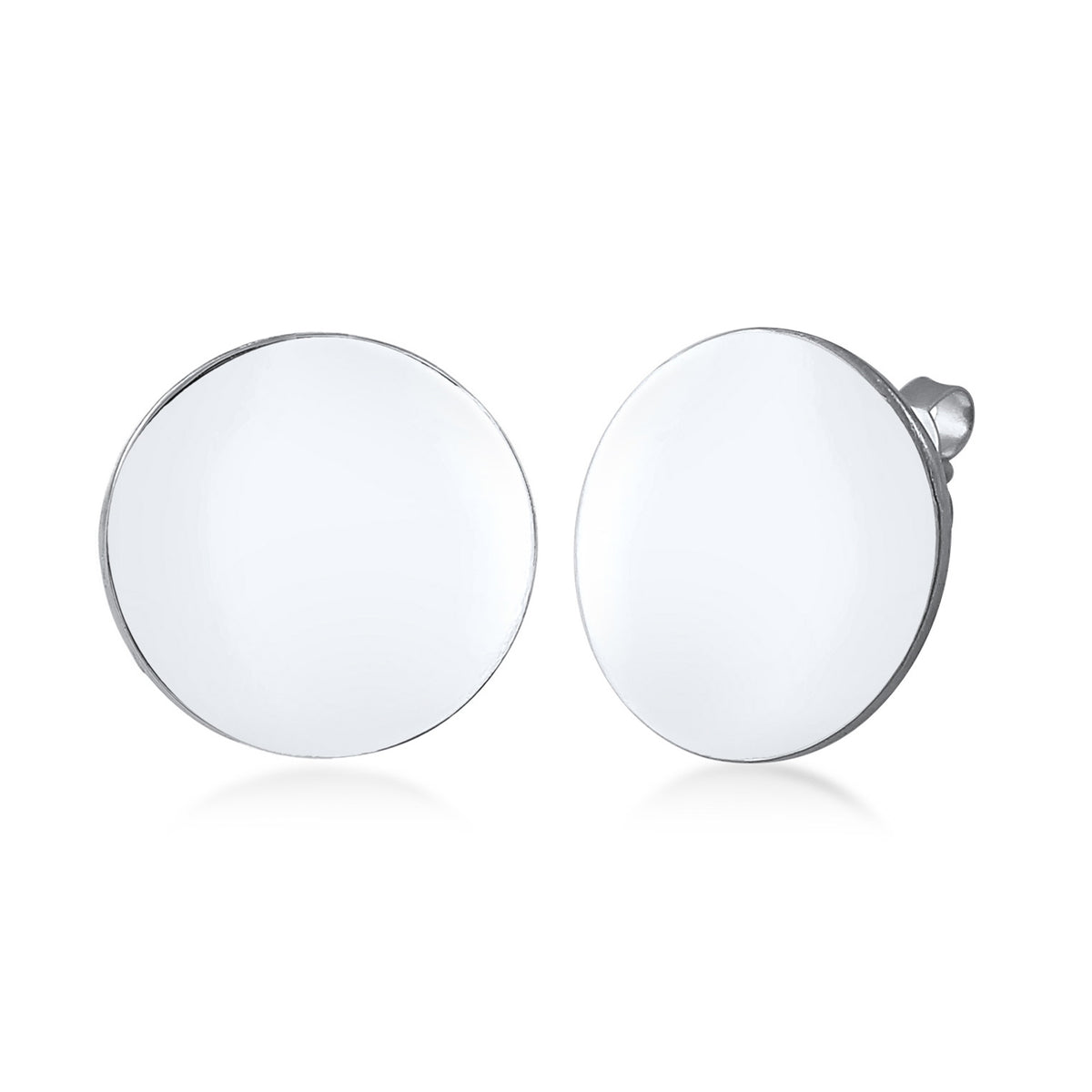 Silber - Elli | Ohrstecker Kreis | 925er Sterling Silber