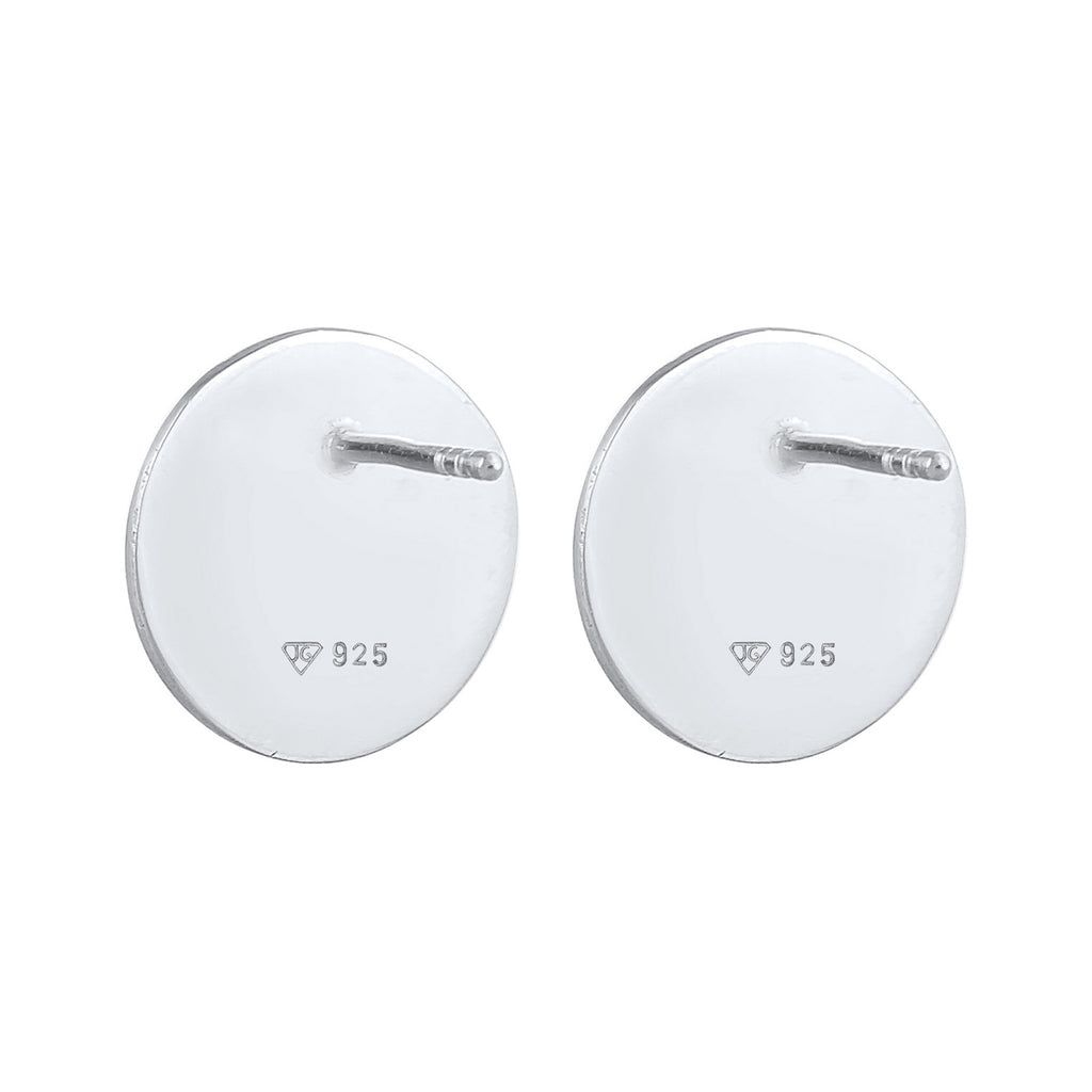 Silber - Elli | Ohrstecker Kreis | 925er Sterling Silber