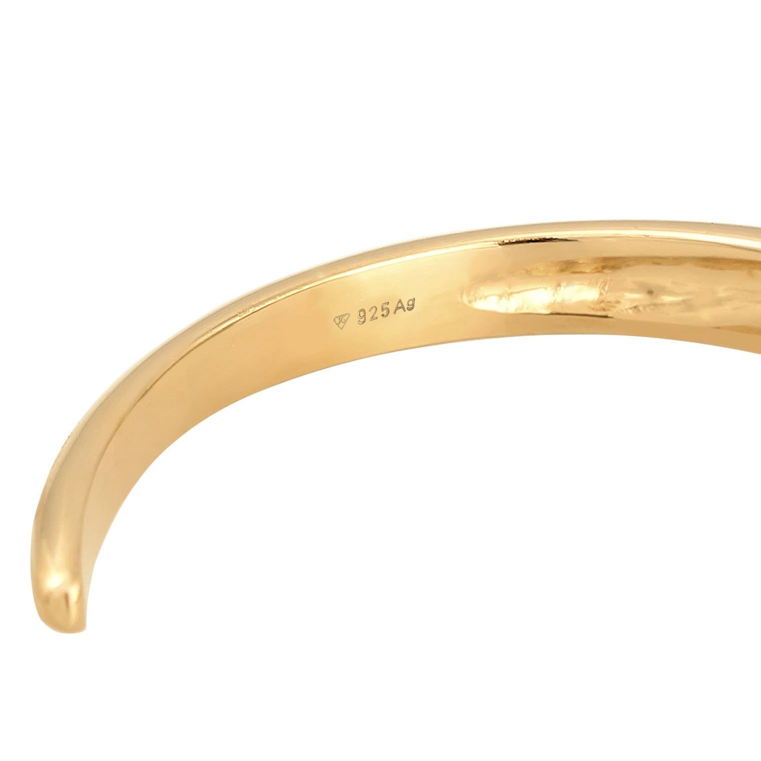 Gold - Elli PREMIUM | Armreif Offen | 925er Sterling Silber