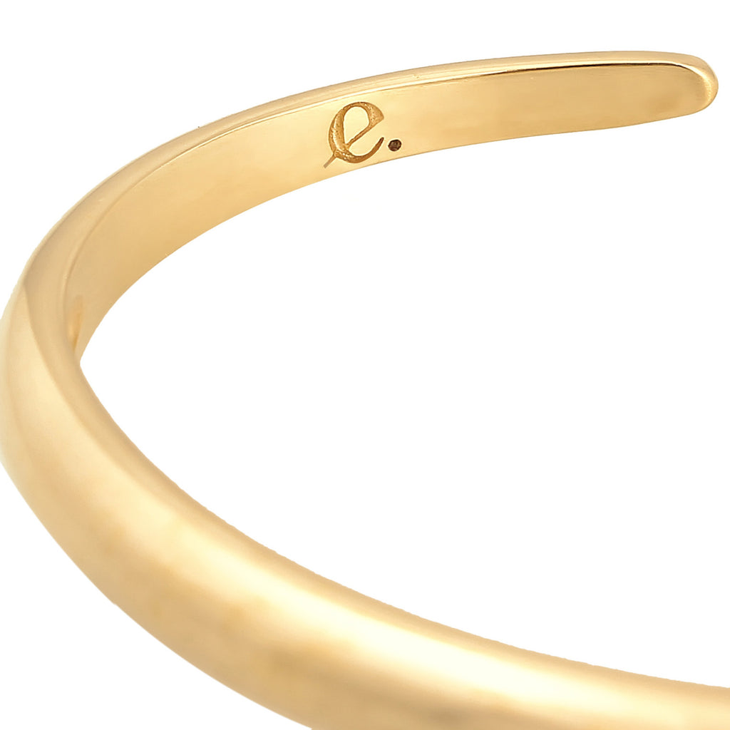 Gold - Elli PREMIUM | Armreif Offen | 925er Sterling Silber