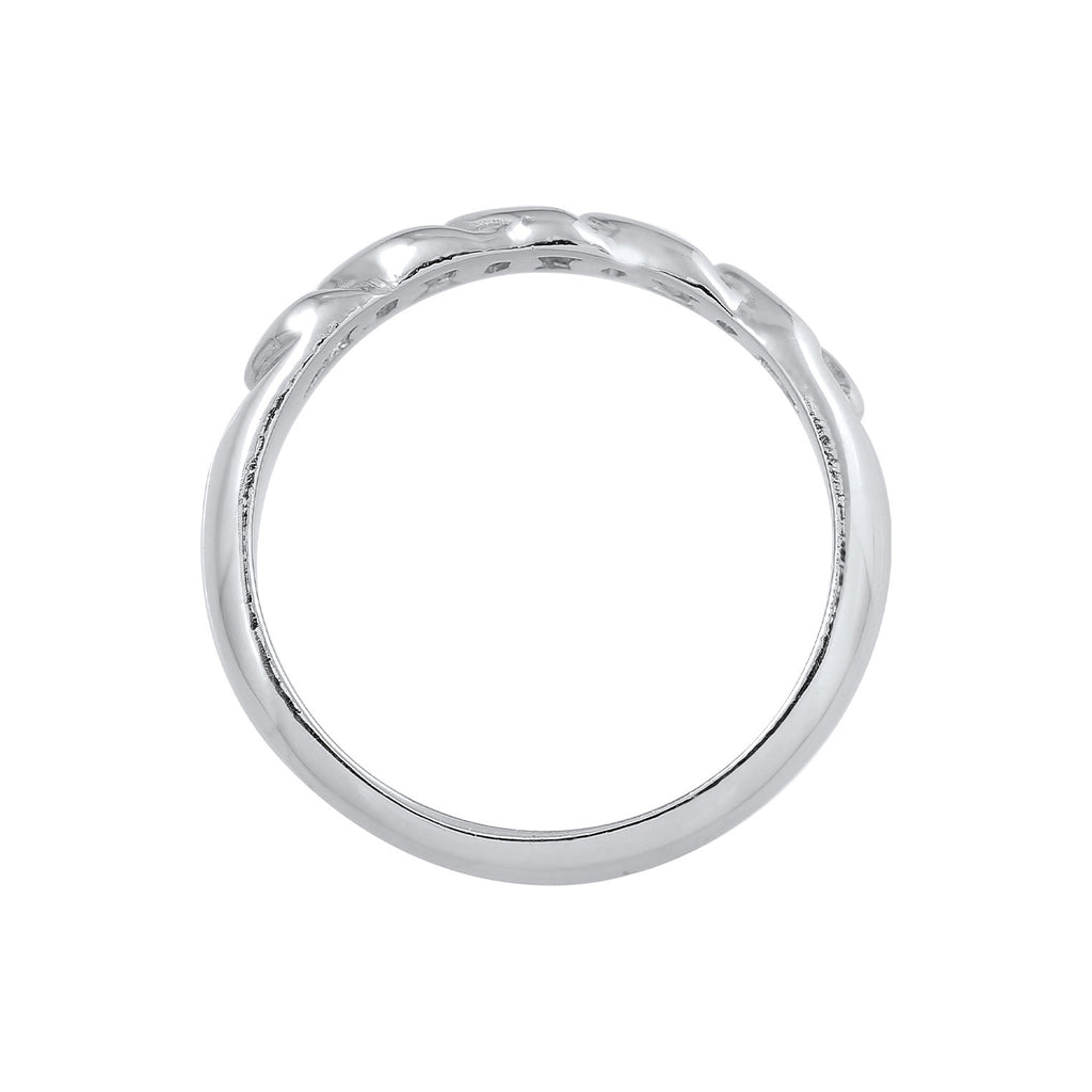 Silber - Elli | Bandring Knoten | 925er Sterling Silber