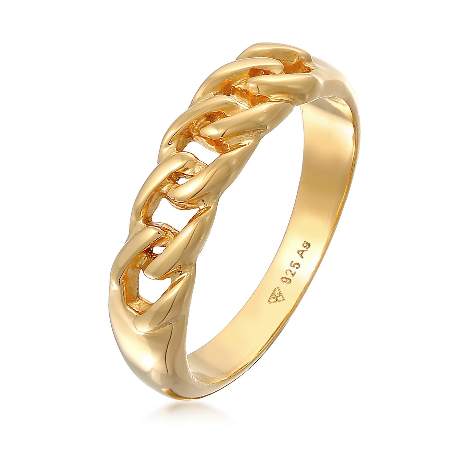 Gold - Elli | Bandring Knoten | 925er Sterling Silber
