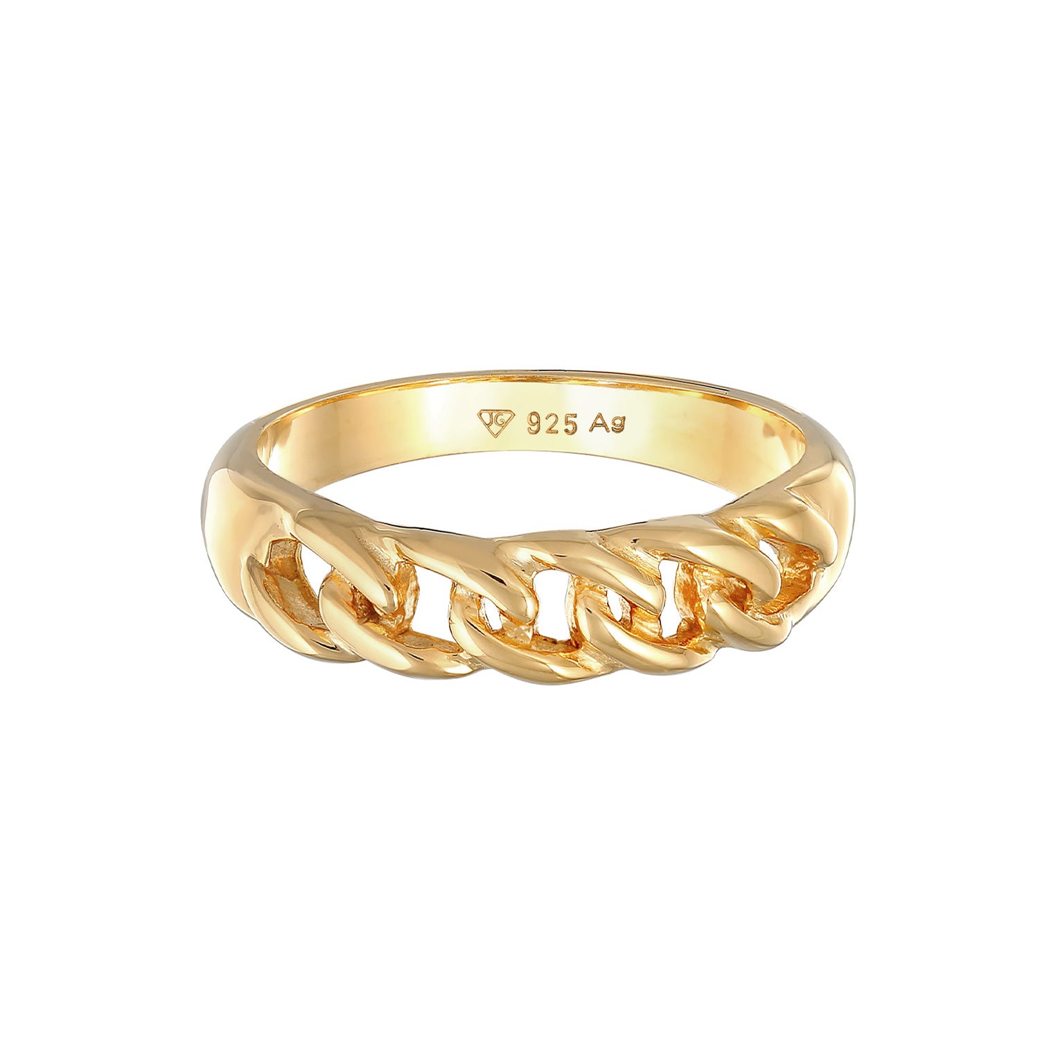 Gold - Elli | Bandring Knoten | 925er Sterling Silber