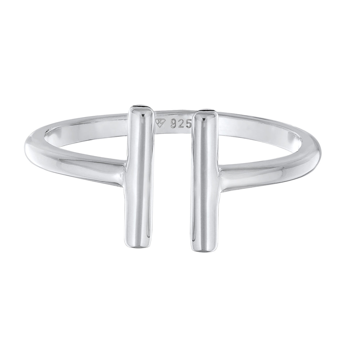 Silber - Elli | Ring Offen Geo | 925er Sterling Silber