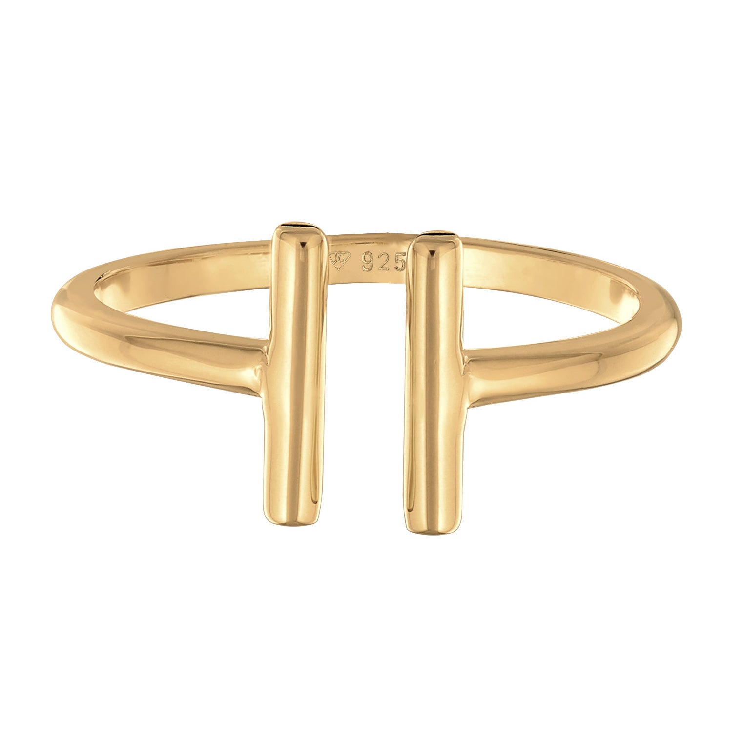 Gold - Elli | Ring Offen Geo | 925er Sterling Silber