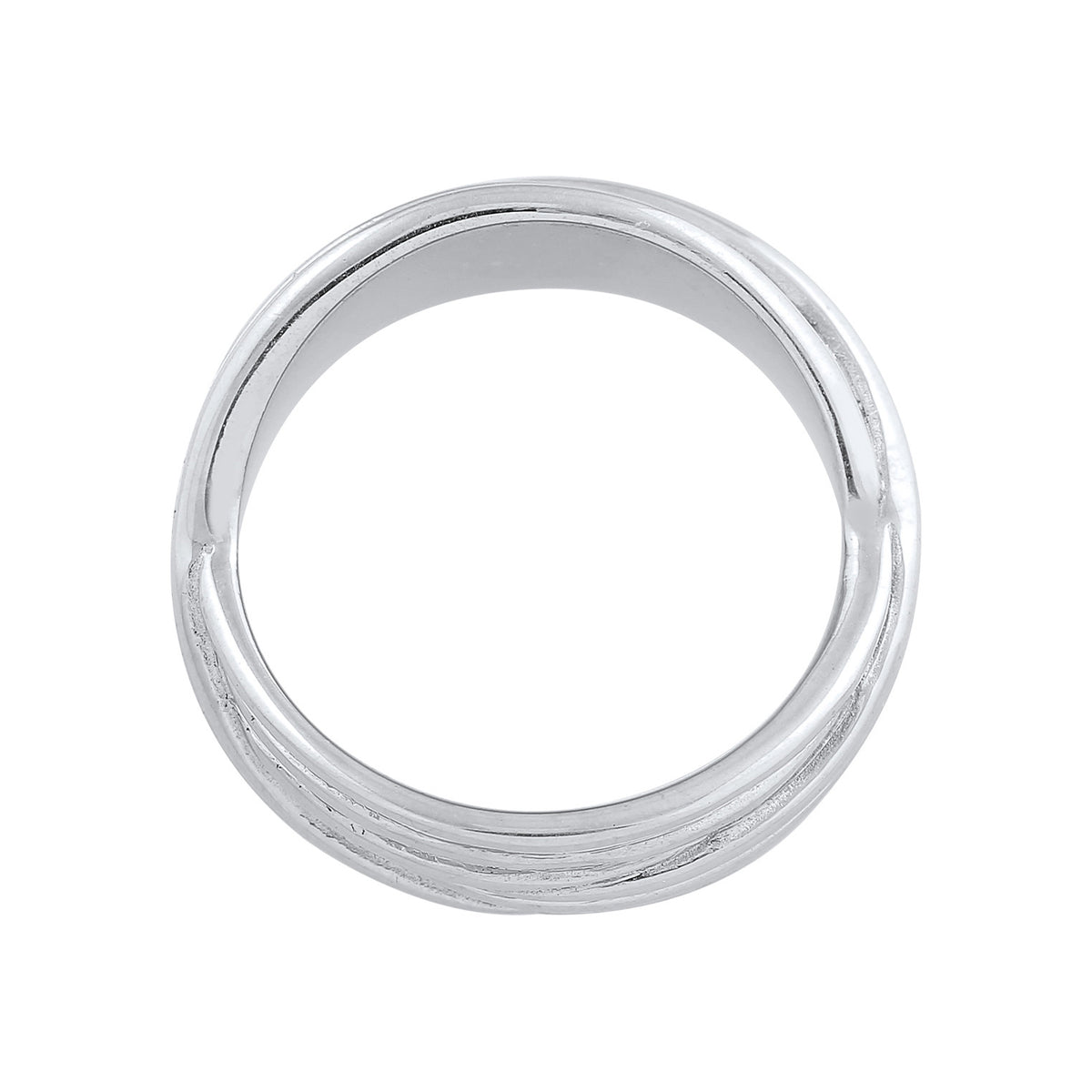 Silber - Elli PREMIUM | Wickelring Rillen | 925er Sterling Silber