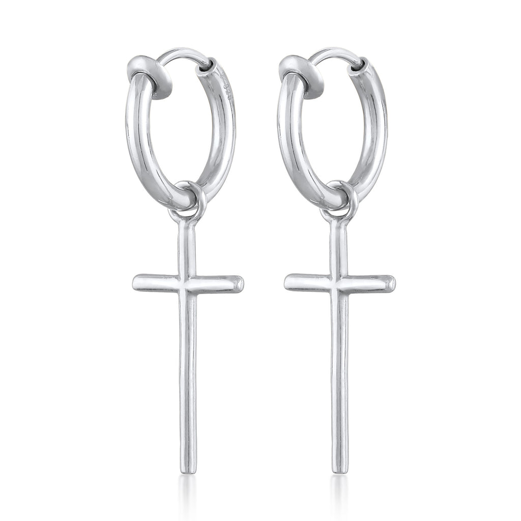 Silber - Elli | Creolen Ohrclips | 925er Sterling Silber