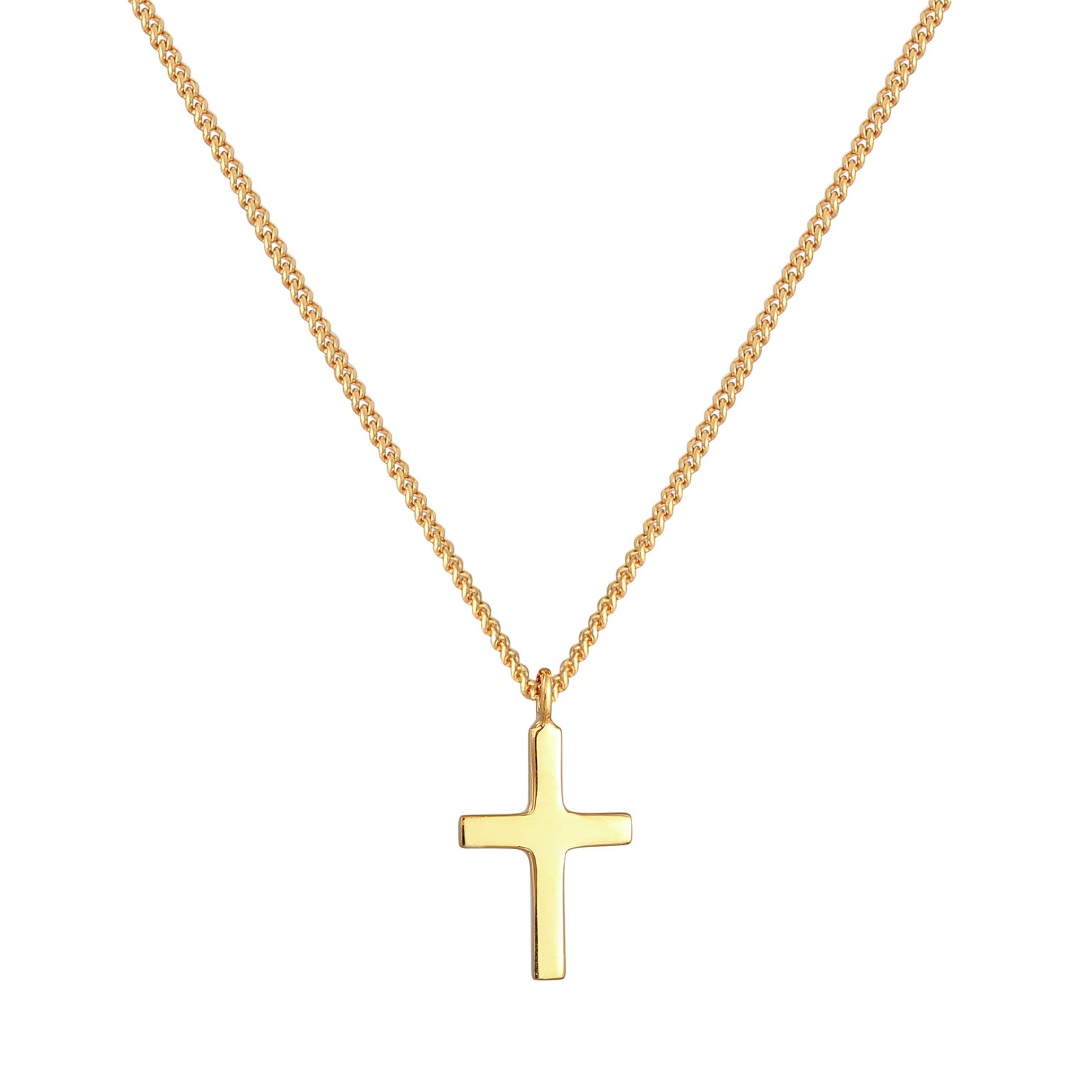 Kreuz Klassisch Glaube Kommunion 375 Gelbgold – Elli Jewelry