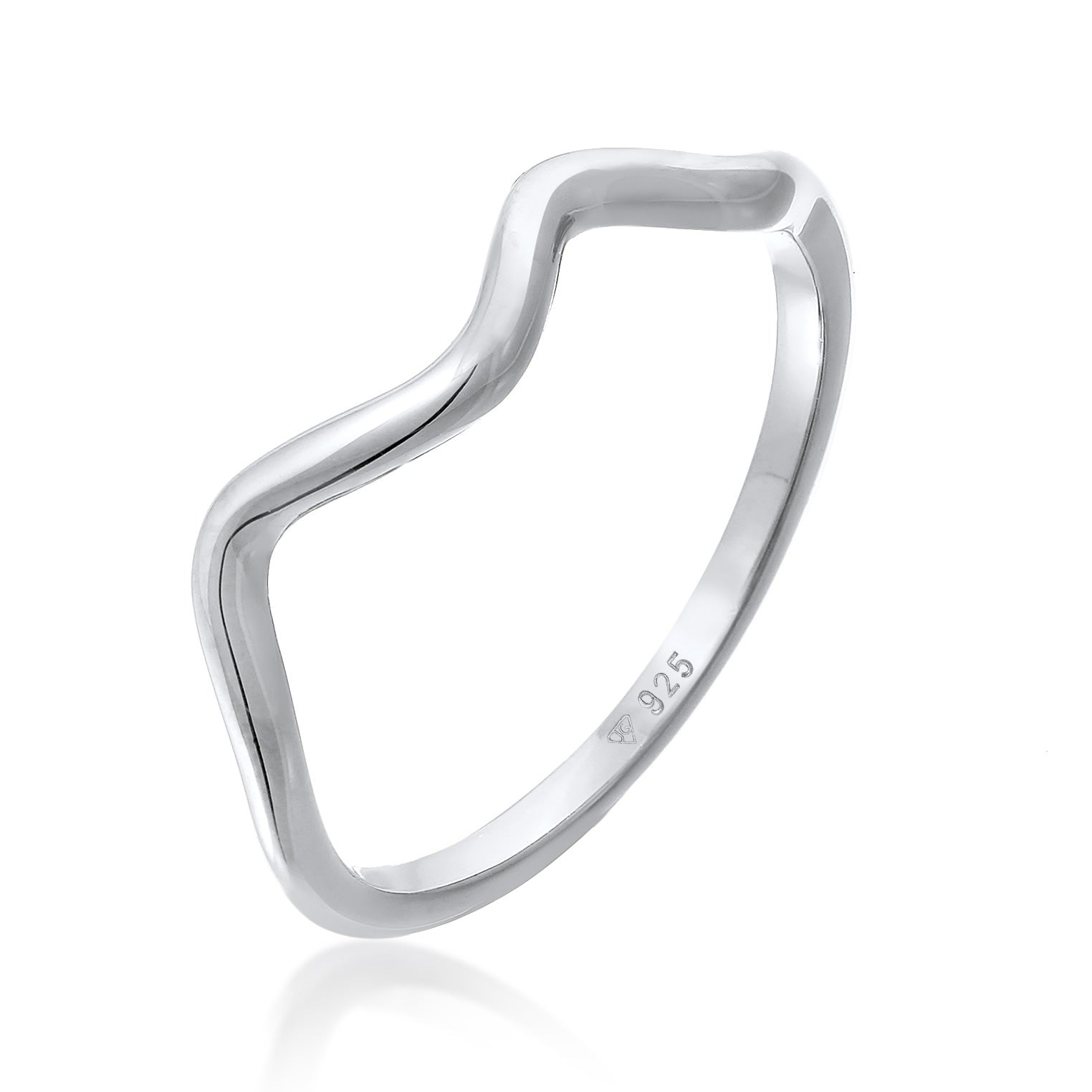 Silber - Elli | Ring Wellen Organic | 925er Sterling Silber