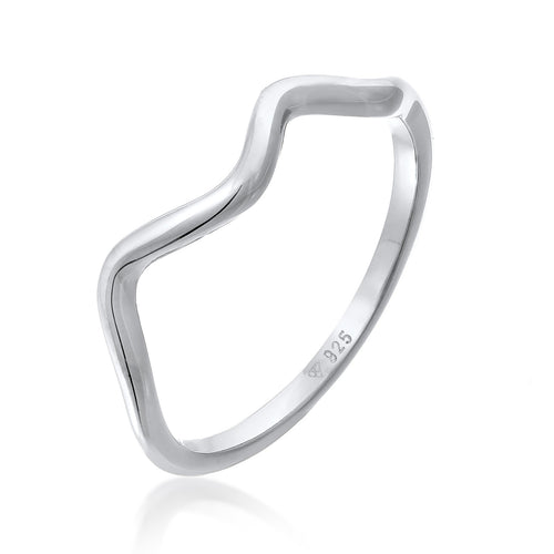 Silber - Elli | Ring Wellen Organic | 925er Sterling Silber