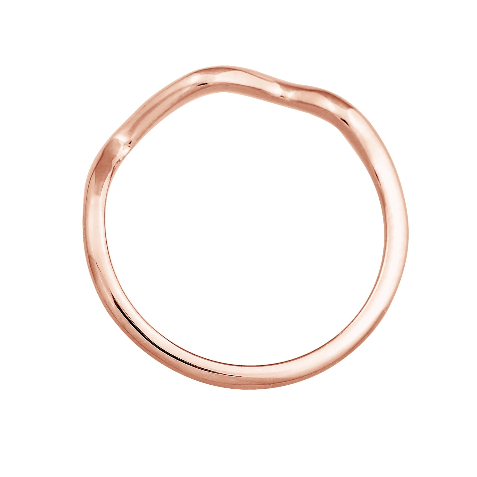 Roségold - Elli | Ring Wellen | 925er Sterling Silber