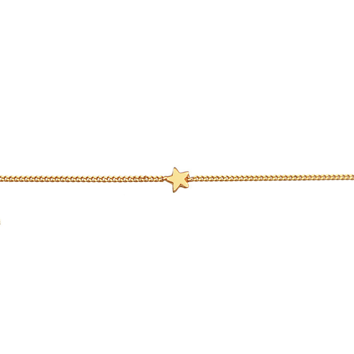 Gold - Elli PREMIUM | Choker Stern | 375er Gelbgold