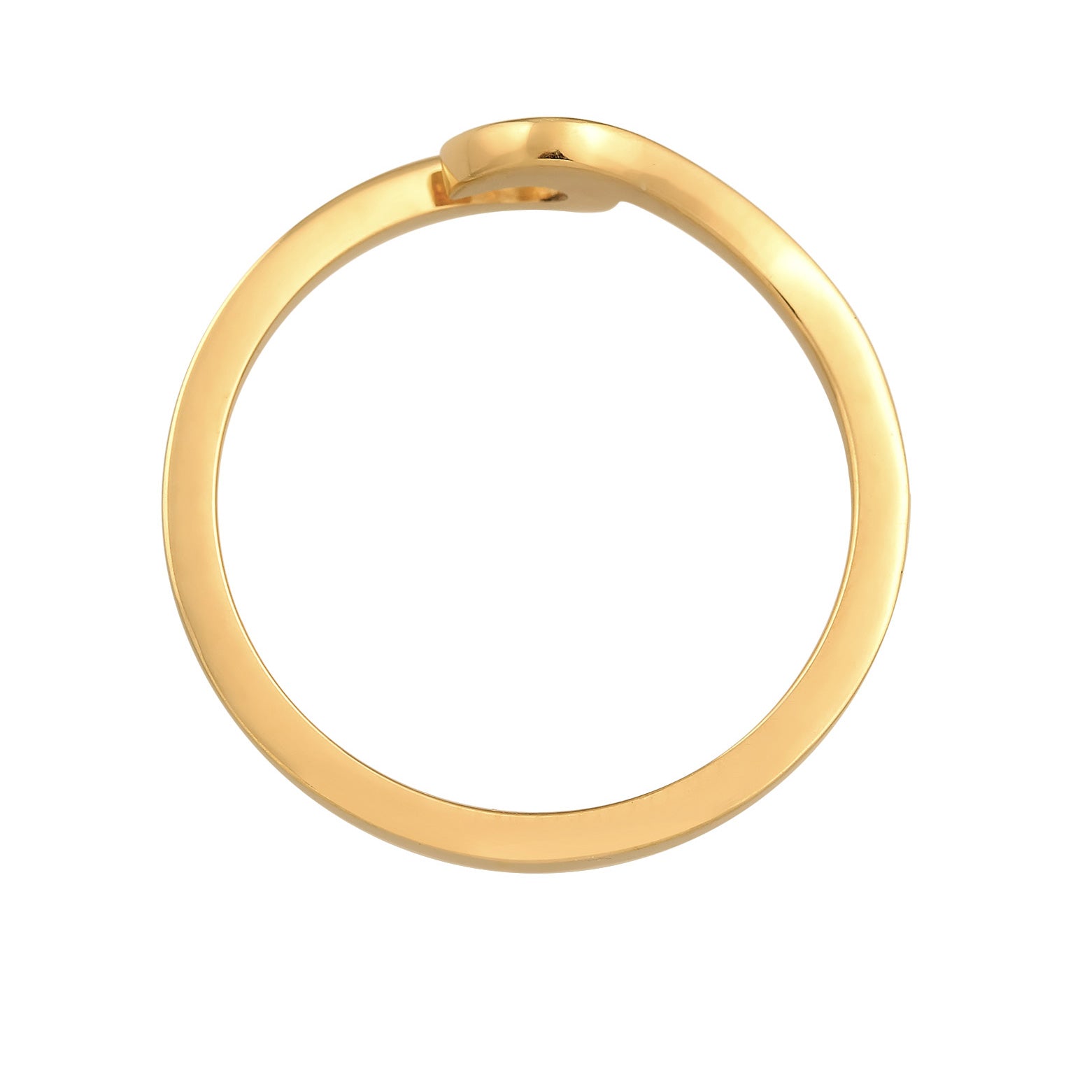 Gold - Elli | Ring Welle | 925er Sterling Silber