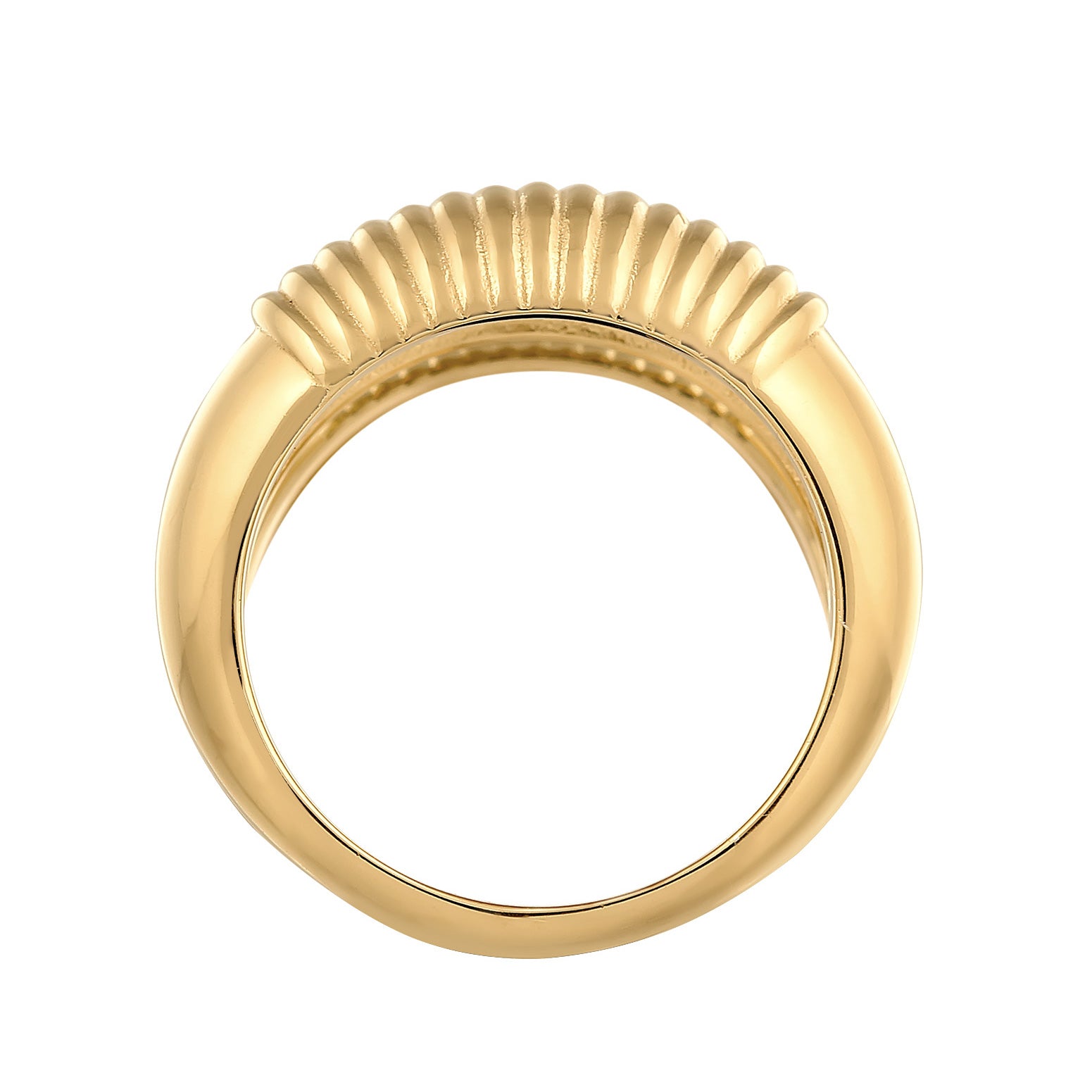 Gold - Elli PREMIUM | Bandring Chunky | 925er Sterling Silber