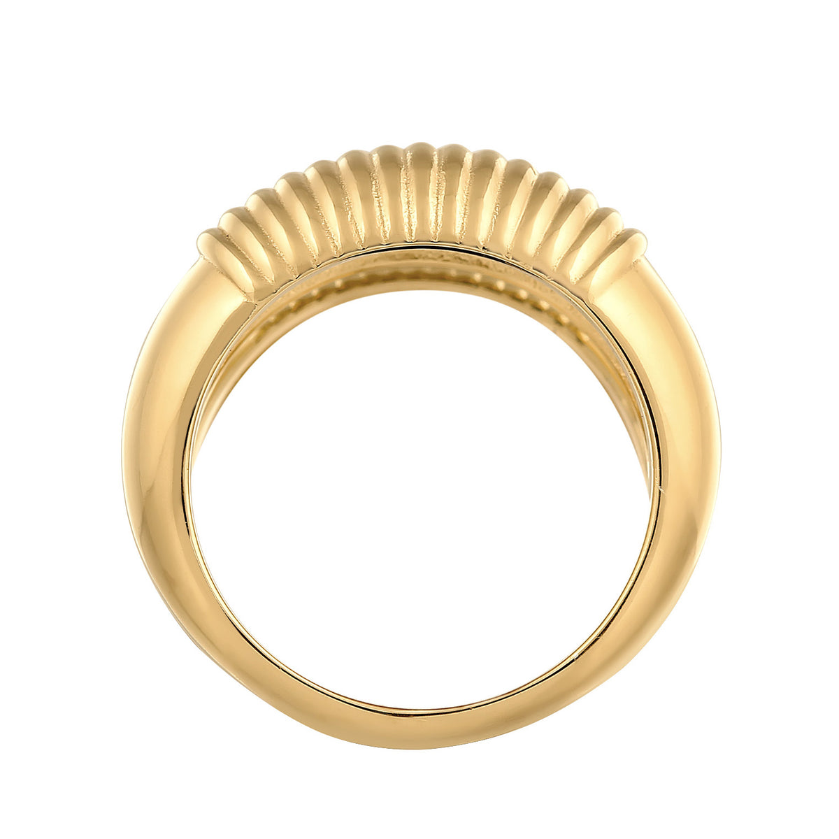 Gold - Elli PREMIUM | Bandring Chunky | 925er Sterling Silber