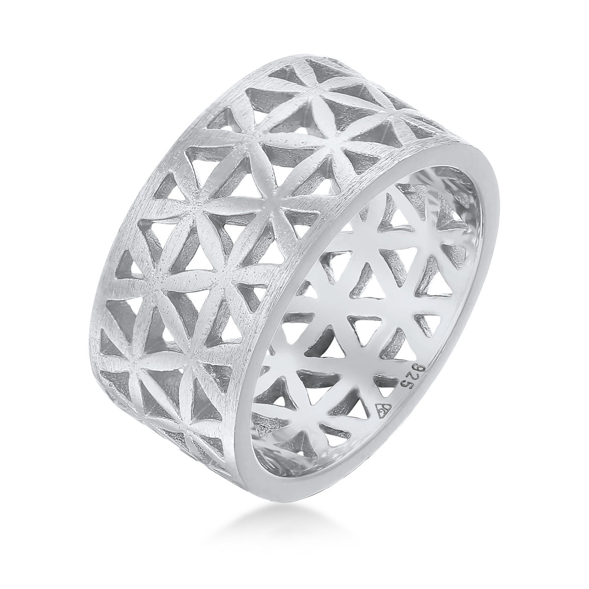 Silber - Elli | Bandring Lebensblume | 925er Sterling Silber