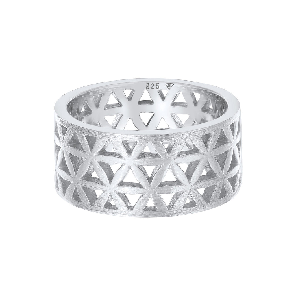 Silber - Elli | Bandring Lebensblume | 925er Sterling Silber