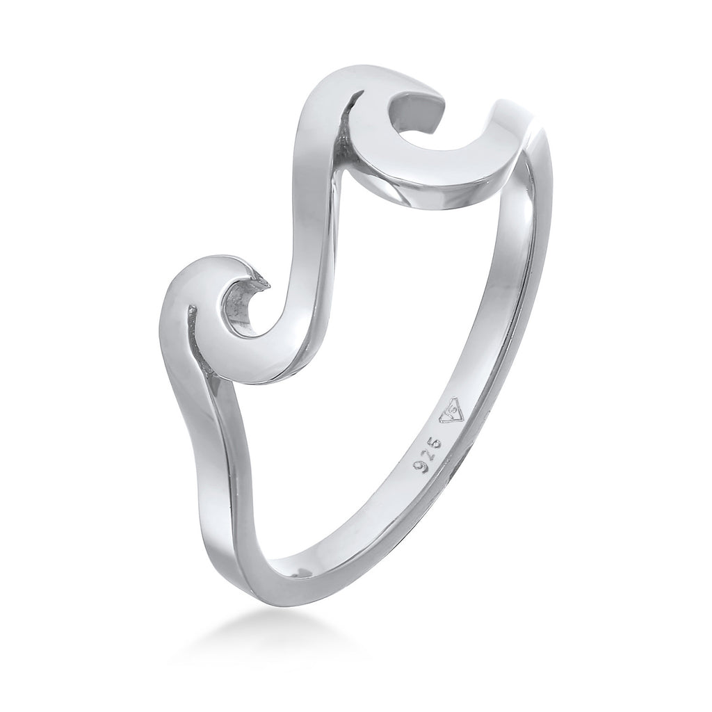 Silber - Elli | Ring Wellen | 925er Sterling Silber