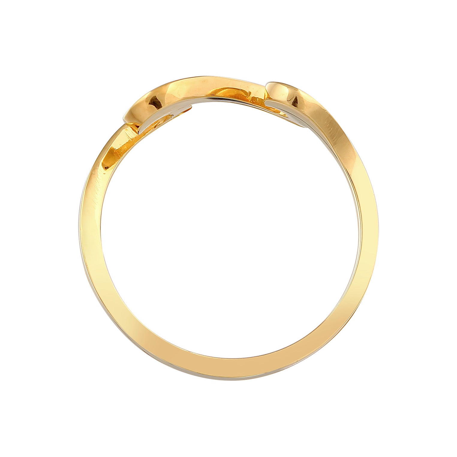 Gold - Elli | Ring Wellen | 925er Sterling Silber