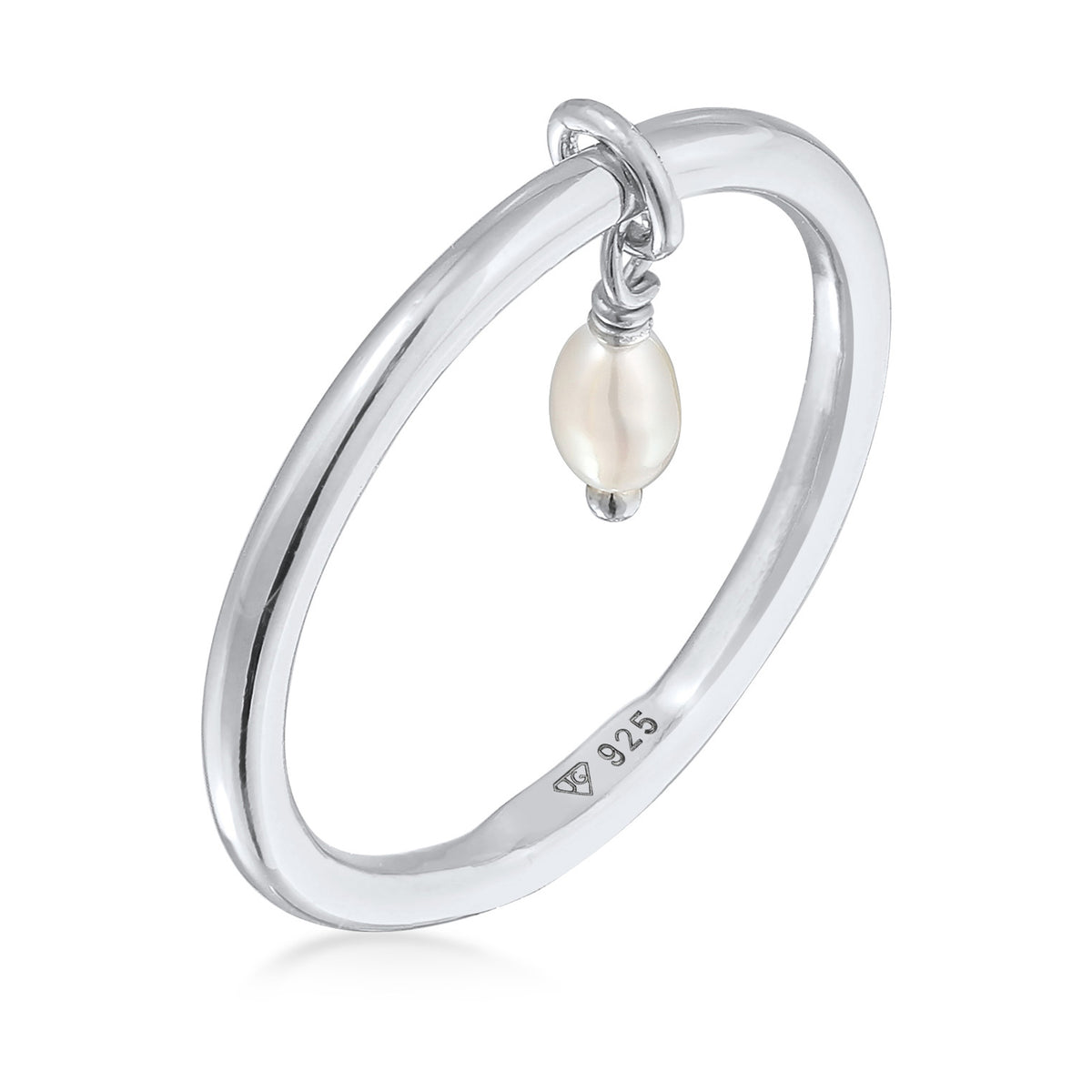 Silber - Elli | Bandring | Süßwasserperle | 925er Sterling Silber