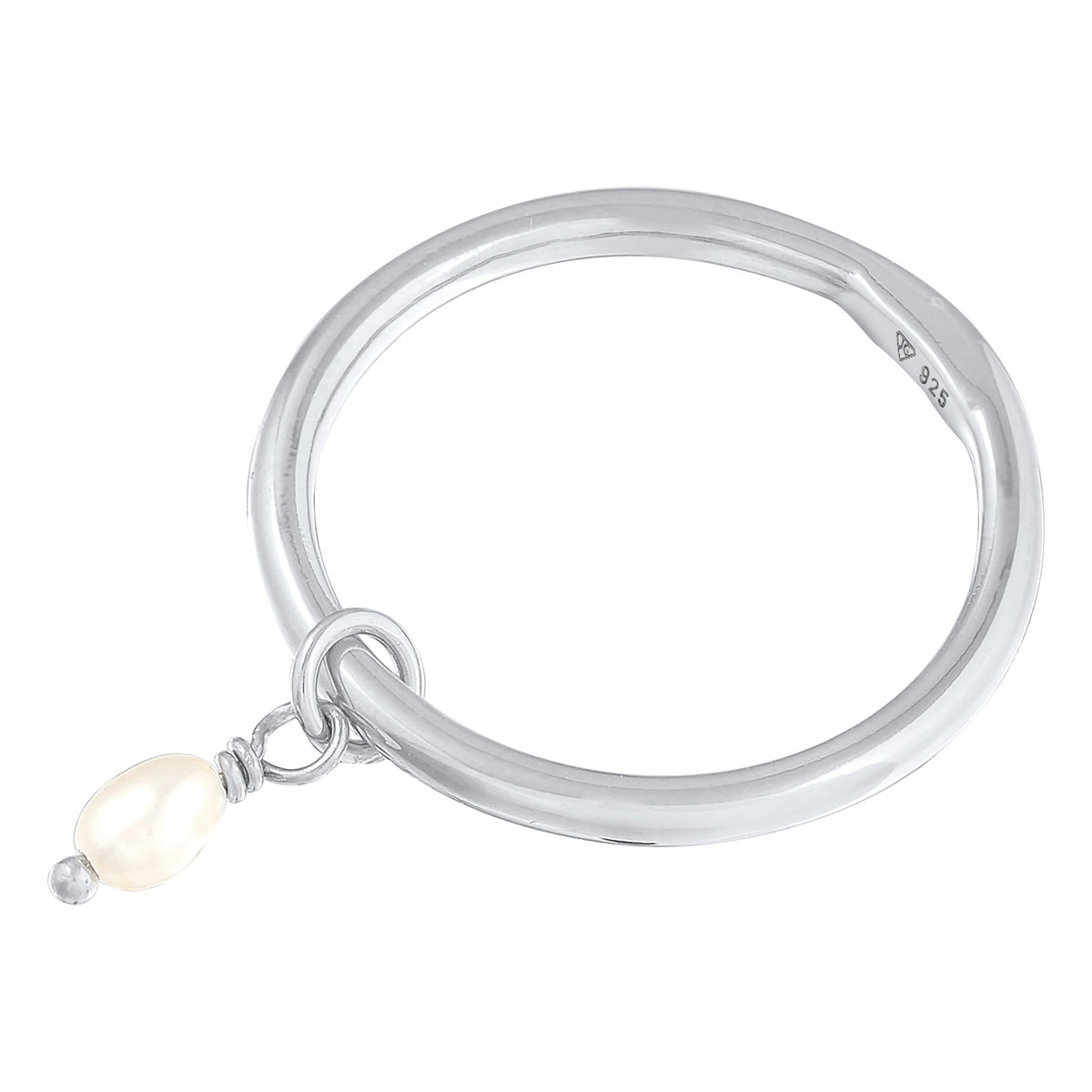 Silber - Elli | Bandring | Süßwasserperle | 925er Sterling Silber