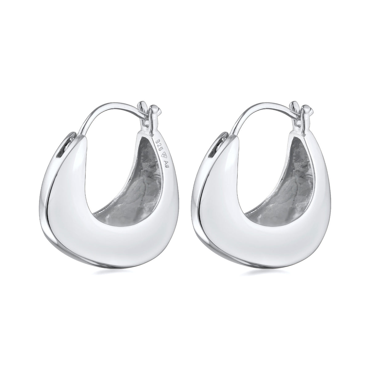 Silber - Elli | Creolen Chunky | 925er Sterling Silber