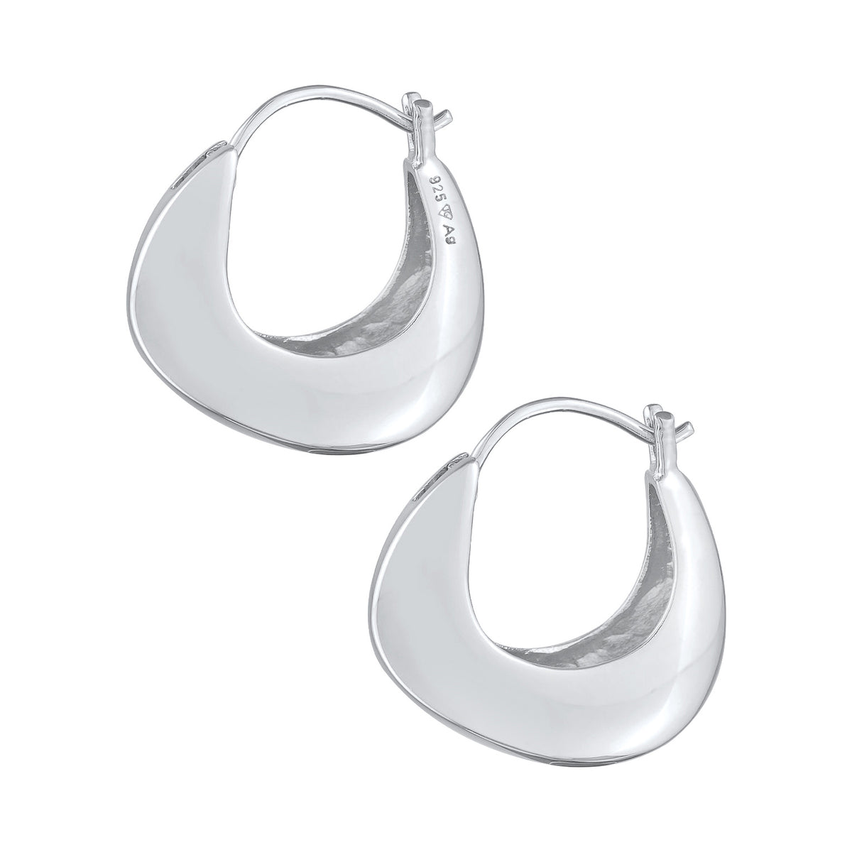 Silber - Elli | Creolen Chunky | 925er Sterling Silber