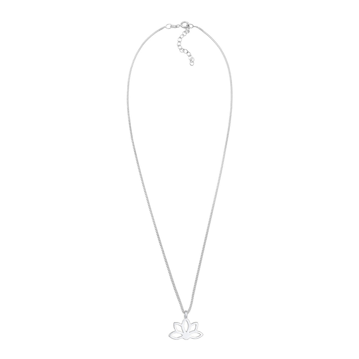 Silber - Elli | Halskette Lotusblume | 925er Sterling Silber